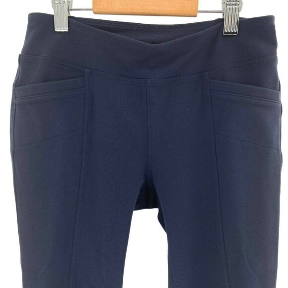Athleta Front & Back Pocket Cropped Jeggings/Leggings Pants Navy Blue Size XS - Picture 3 of 12